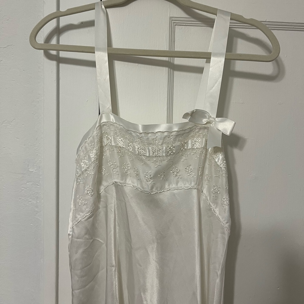Miss Dior Vintage (Late 1980s/early 1990s) White Slip and Overcoat